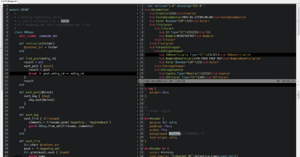 vim code editor